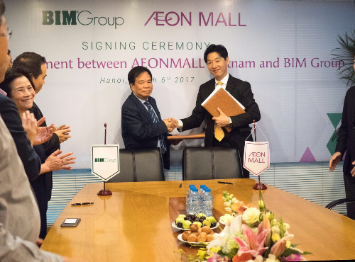 BIM Group và Aeon Mall Việt Nam ký thỏa thuận hợp tác.