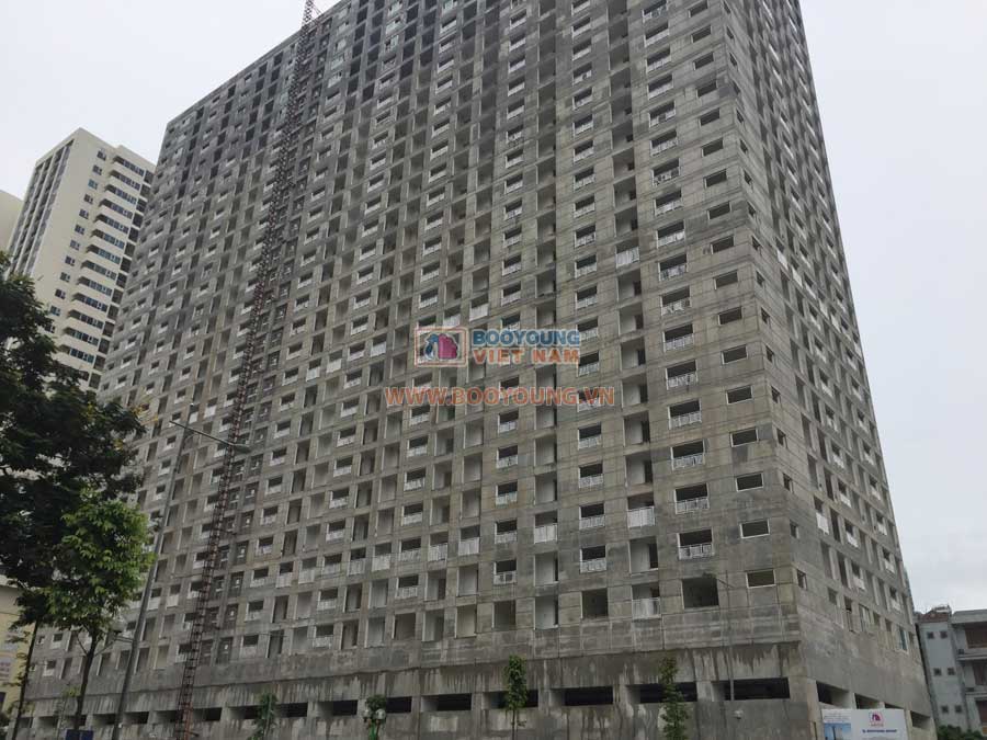 Các căn hộ CT7 đang được hoàn thiện nội thất bên trong xem nhà mẫu