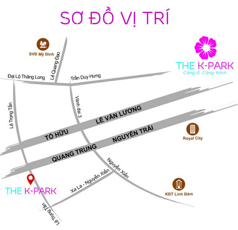 Vị trí dự án the k park
