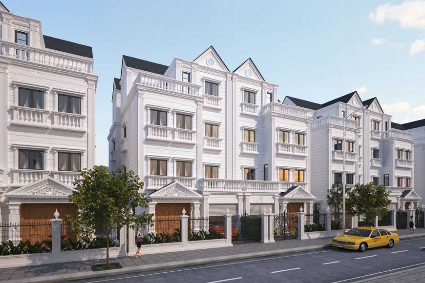Phối cảnh biệt thự TT1