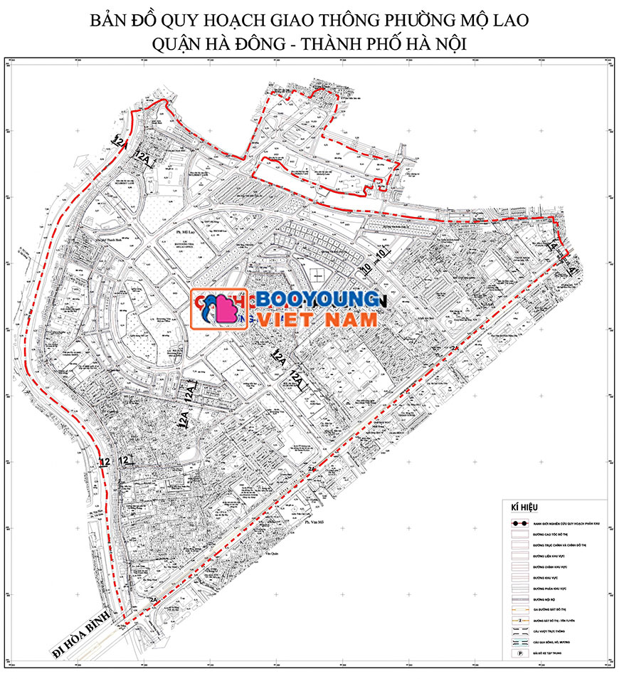 Ảnh Bản đồ quy hoạch giao thông phường Mộ Lao