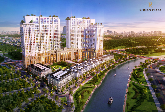 Phối cảnh chung cư Roman Plaza