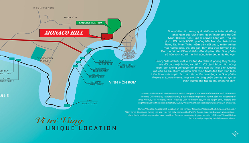 VỊ TRÍ MONACO HILL CÓ KHẢ NĂNG PHÁT TRIỂN DU LỊCH?