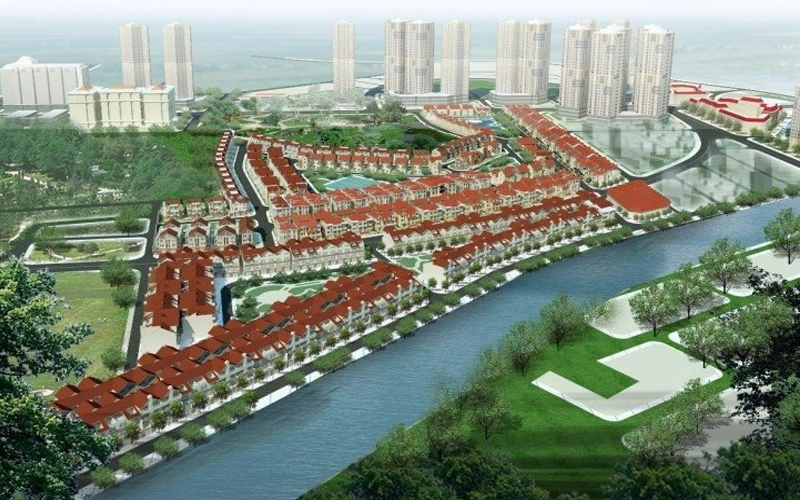 Quy hoạch Làng Việt Kiều Châu Euroland bao quanh chung cư Booyoung