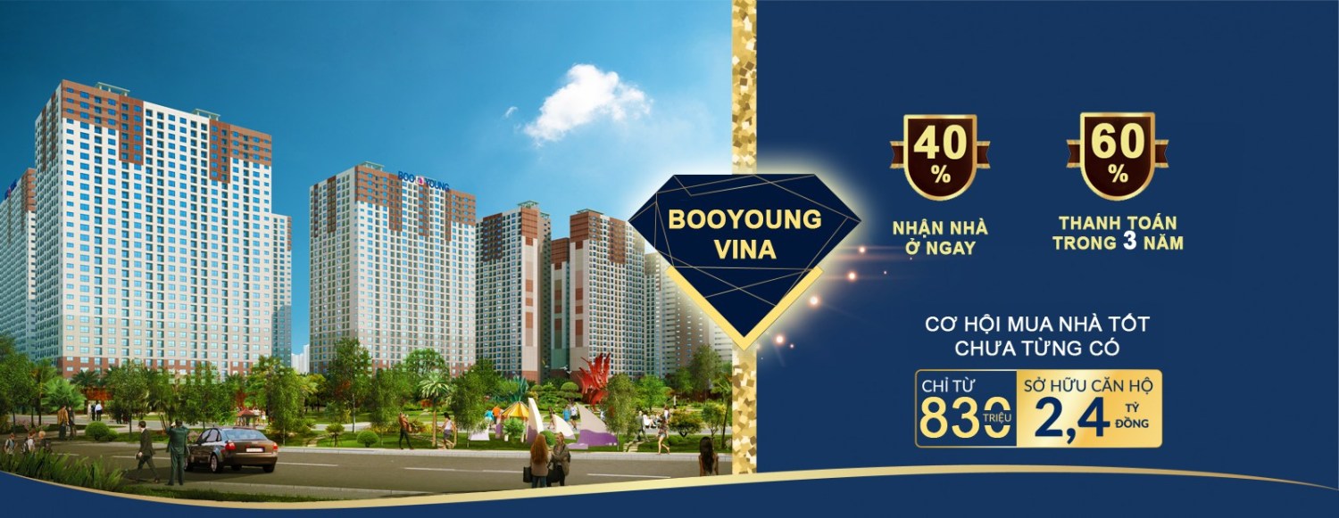 Chung cư Quốc tế Booyoung vina chiết khấu lên đến 13.4%