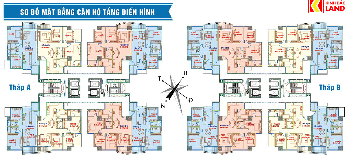 Mat bang tang dien hinh chung cu ariyana lakeside van quan
